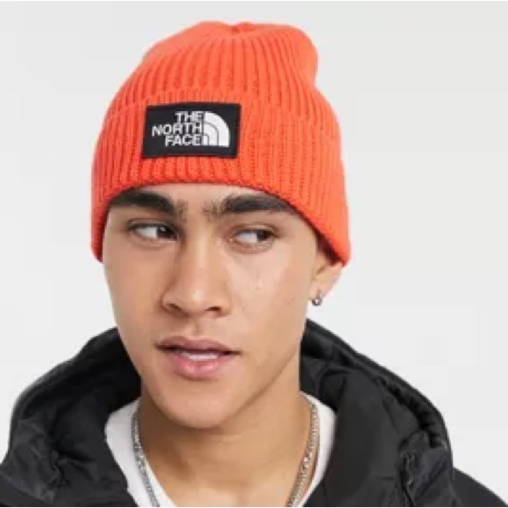 The North Face Red Logo Beanie